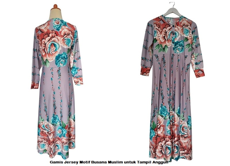 Gamis Jersey Motif