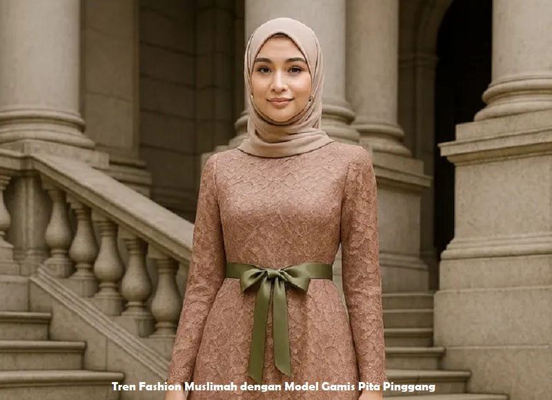 Model Gamis Pita Pinggang